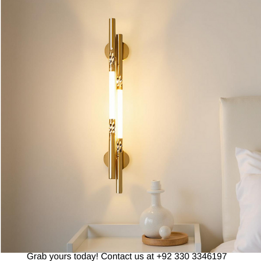 MODERN GOLDEN WALL LAMP FOR BEDROOM & LIVING ROOM
