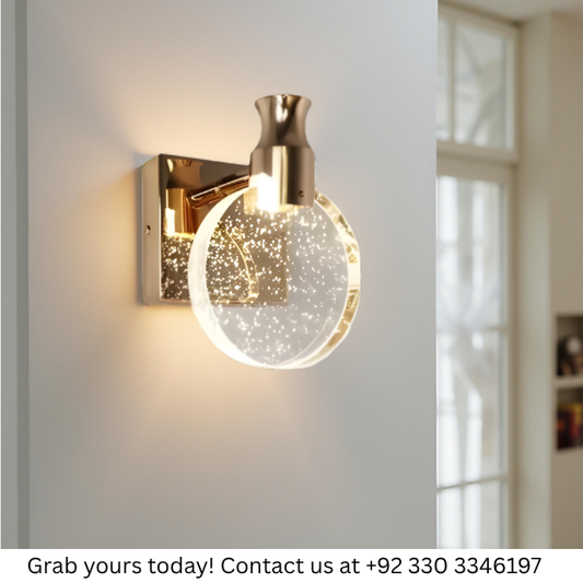 CRYSTAL GLASS WALL LAMP