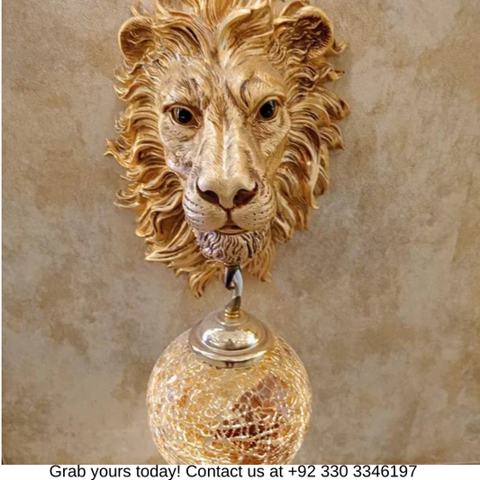 LION HEAD WALL LAMP