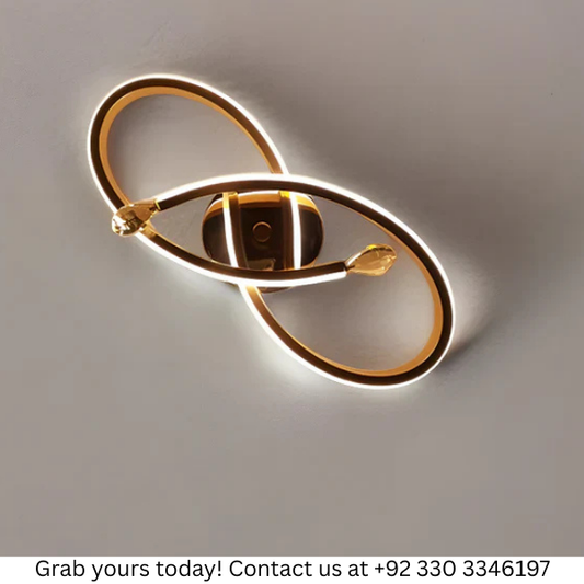 GOLDEN MODERN LED TWISTED LIGHT