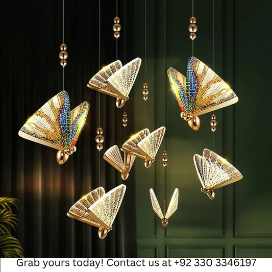 GOLDEN BUTTERFLY HANGING LIGHT