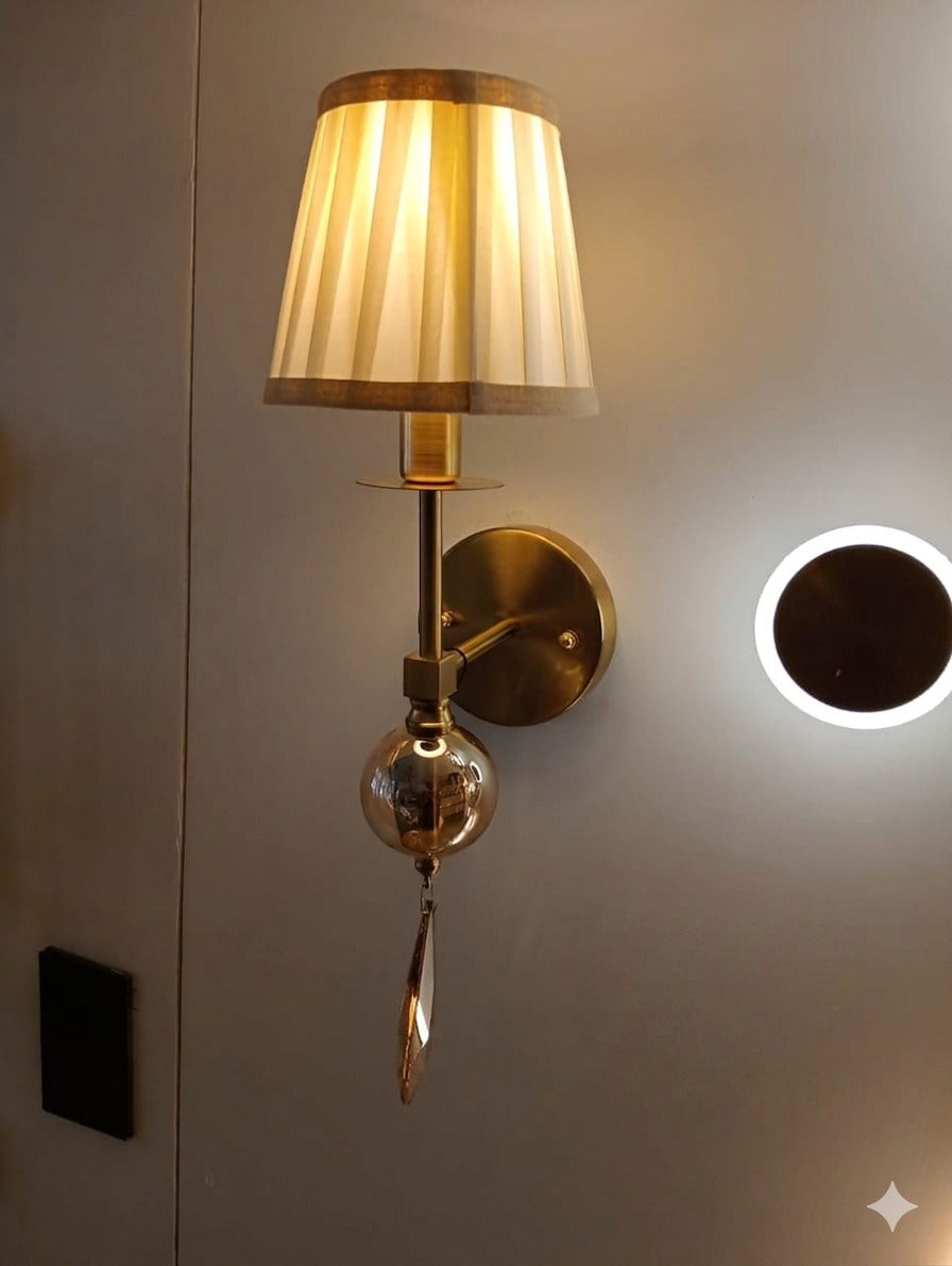 FABRIC SHADE WALL LAMP