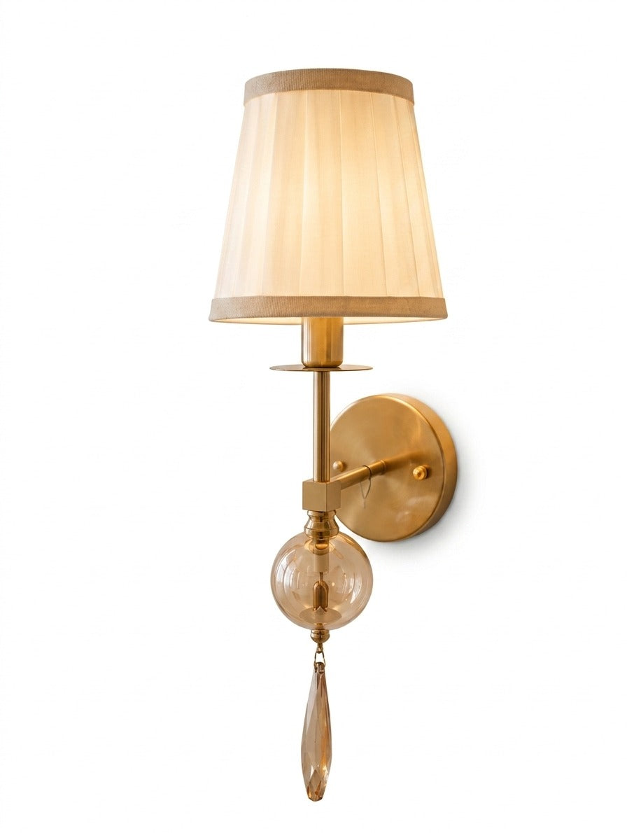 FABRIC SHADE WALL LAMP