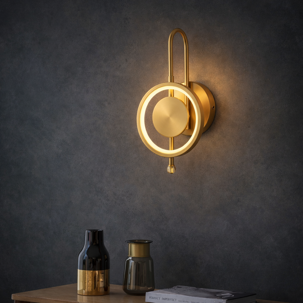 GOLDEN RING WALL LIGHT