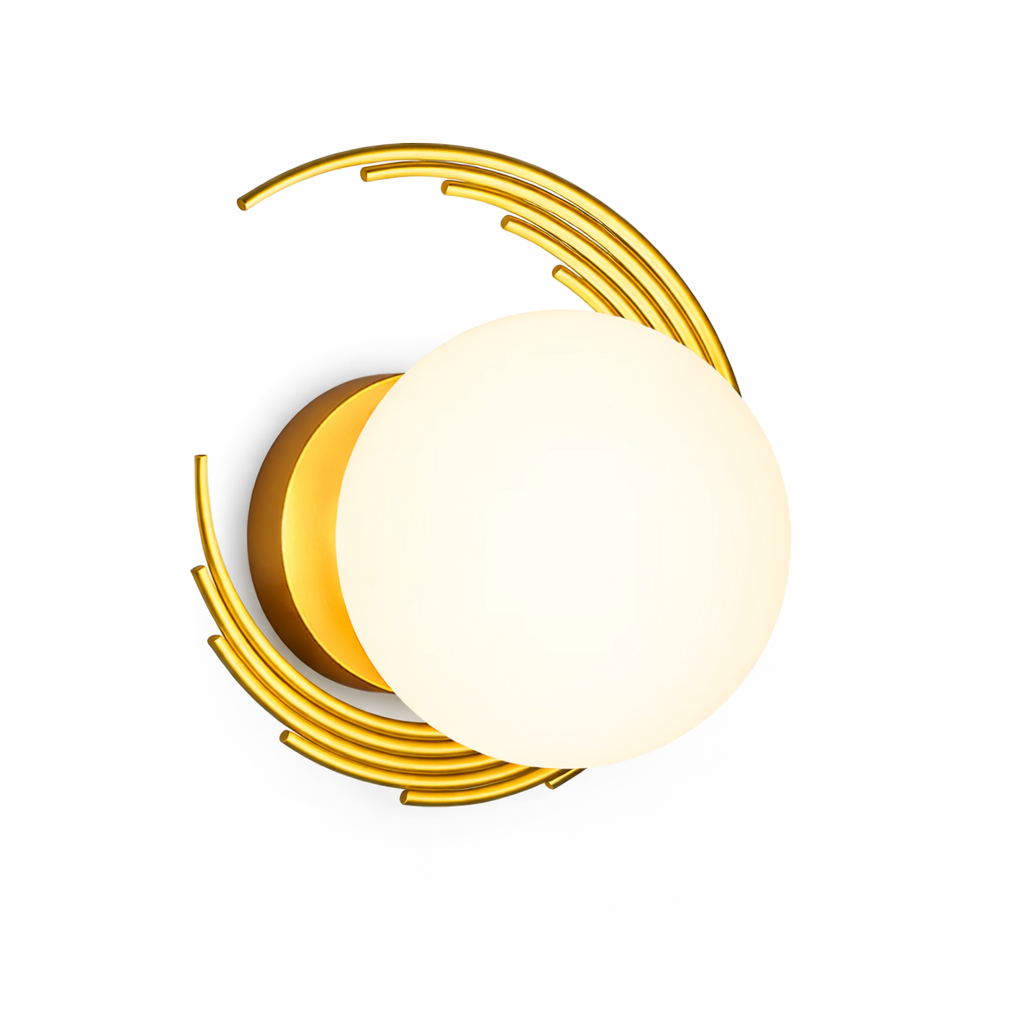 Golden Moon Wall Light