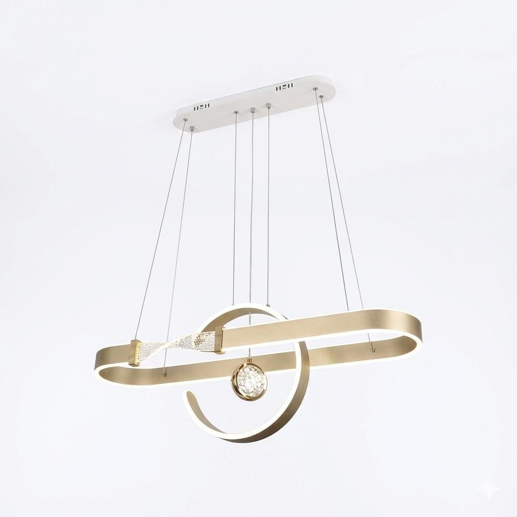 MODERN HANGING BELT RING LIGHT