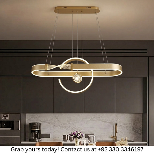 MODERN HANGING BELT RING LIGHT