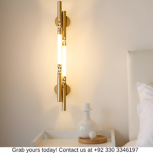 MODERN GOLDEN WALL LAMP FOR BEDROOM & LIVING ROOM