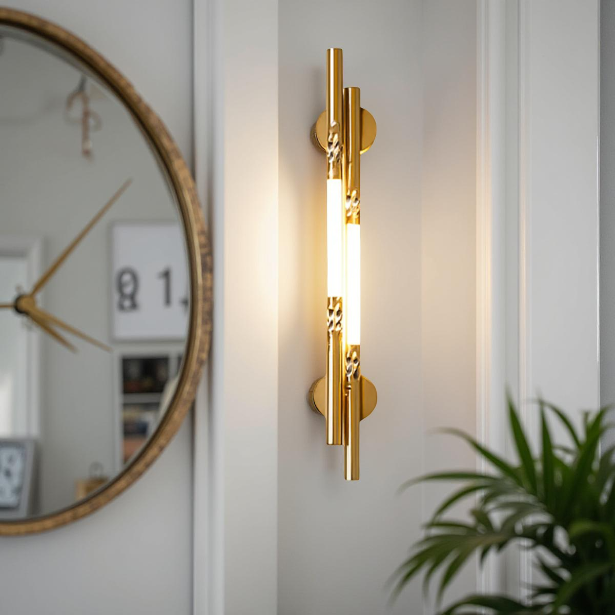 MODERN GOLDEN WALL LAMP FOR BEDROOM & LIVING ROOM