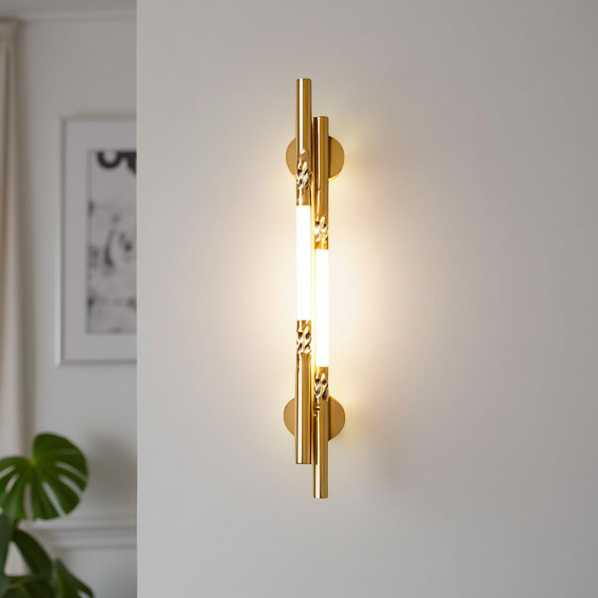 MODERN GOLDEN WALL LAMP FOR BEDROOM & LIVING ROOM