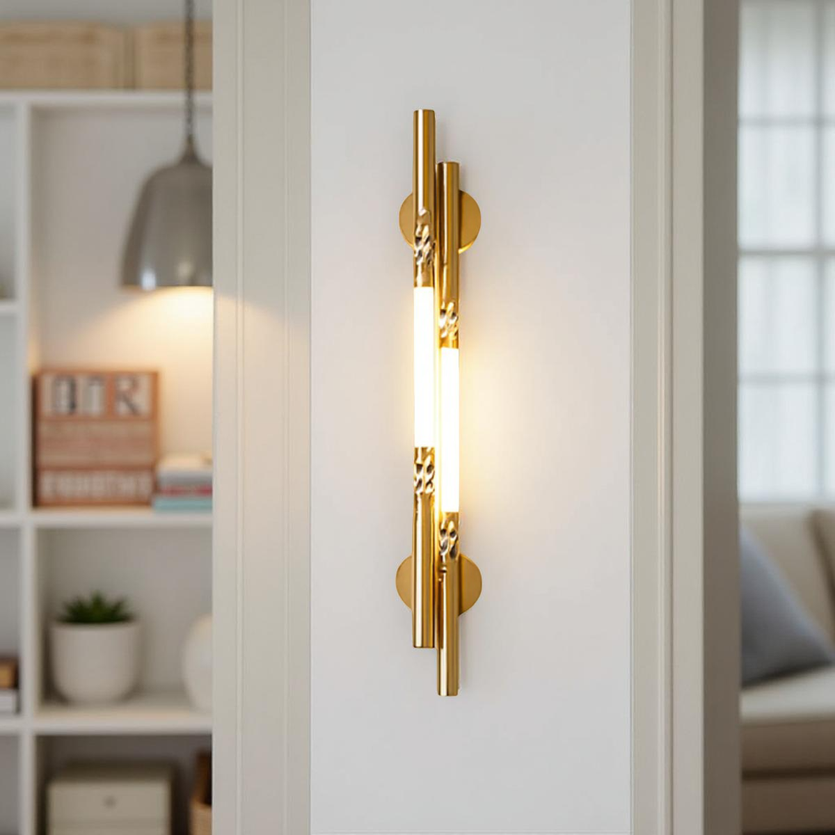 MODERN GOLDEN WALL LAMP FOR BEDROOM & LIVING ROOM