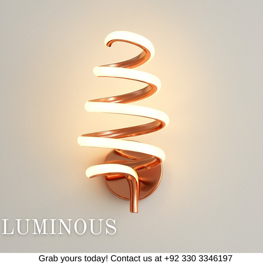 MODERN SPIRAL WALL LIGHT