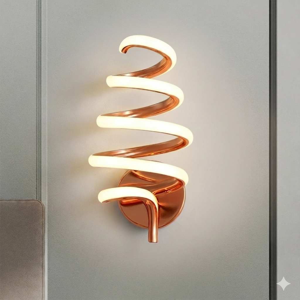 MODERN SPIRAL WALL LIGHT