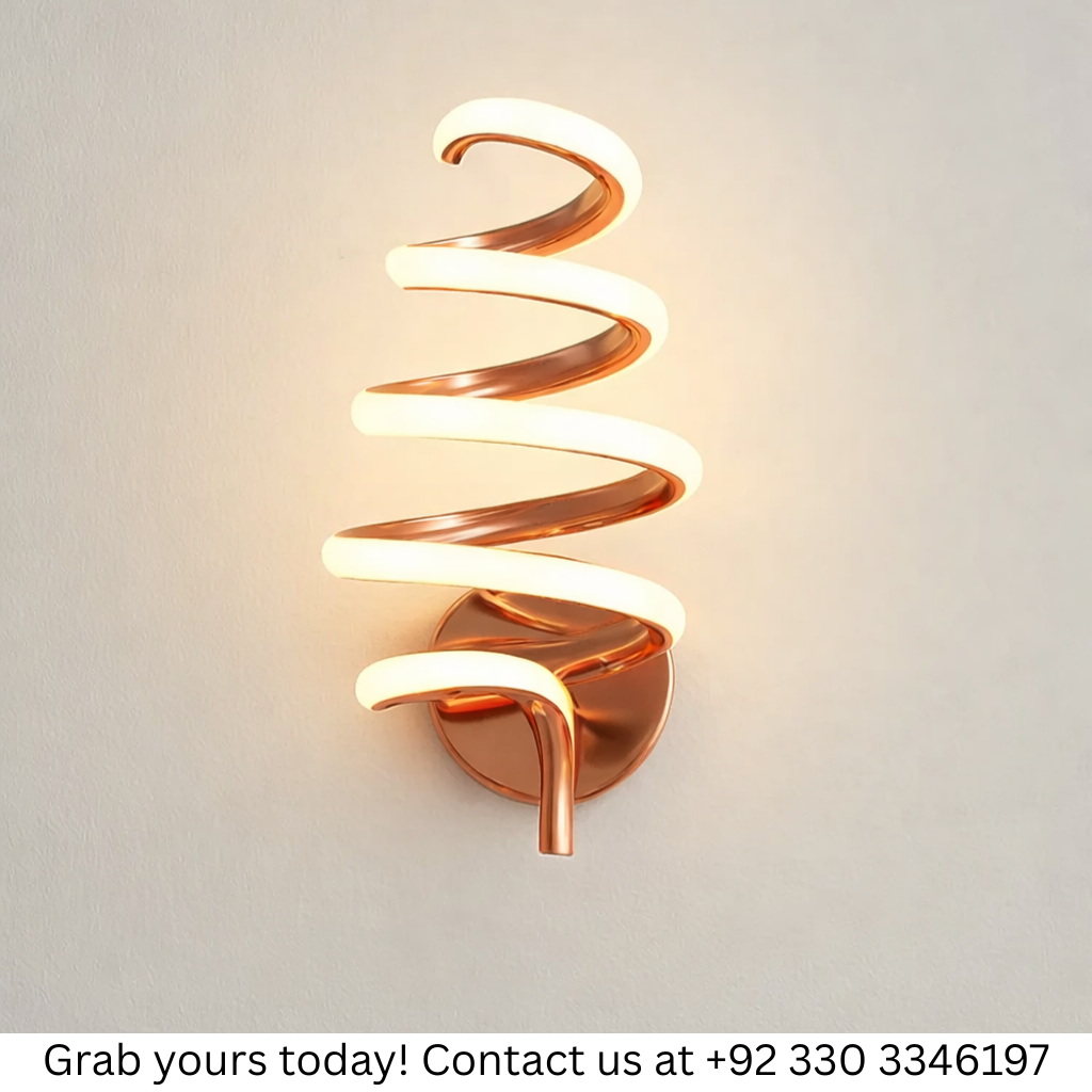 MODERN SPIRAL WALL LIGHT