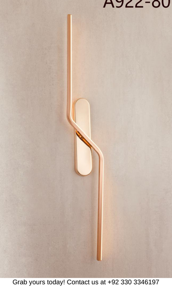 MINIMALIST GOLDEN WALL LIGHT - Elegant Light for Bedroom & Living room