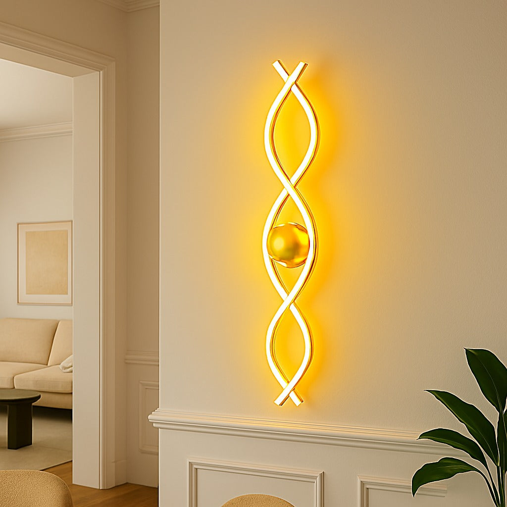 MINIMALIST WAVE WALL SCONCE - WALL LIGHT