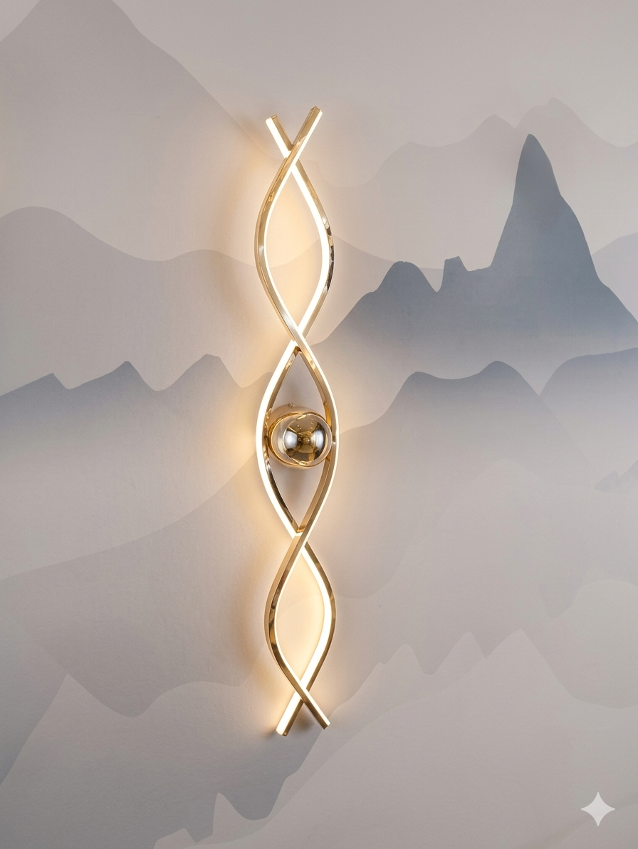 MINIMALIST WAVE WALL SCONCE - WALL LIGHT