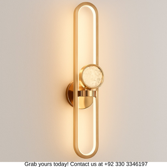 Modern Golden Loop Wall Light