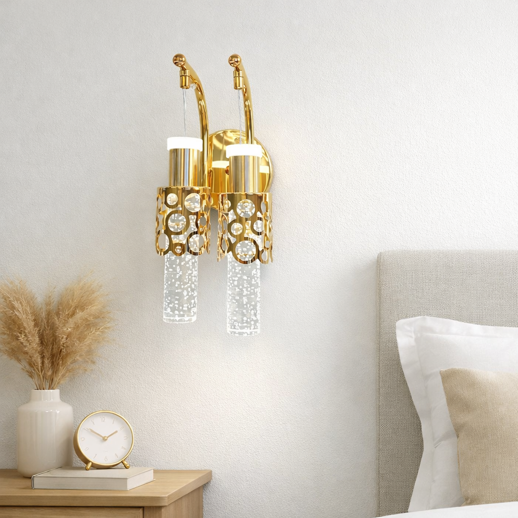 MODERN CRYSTAL WALL SCONCE