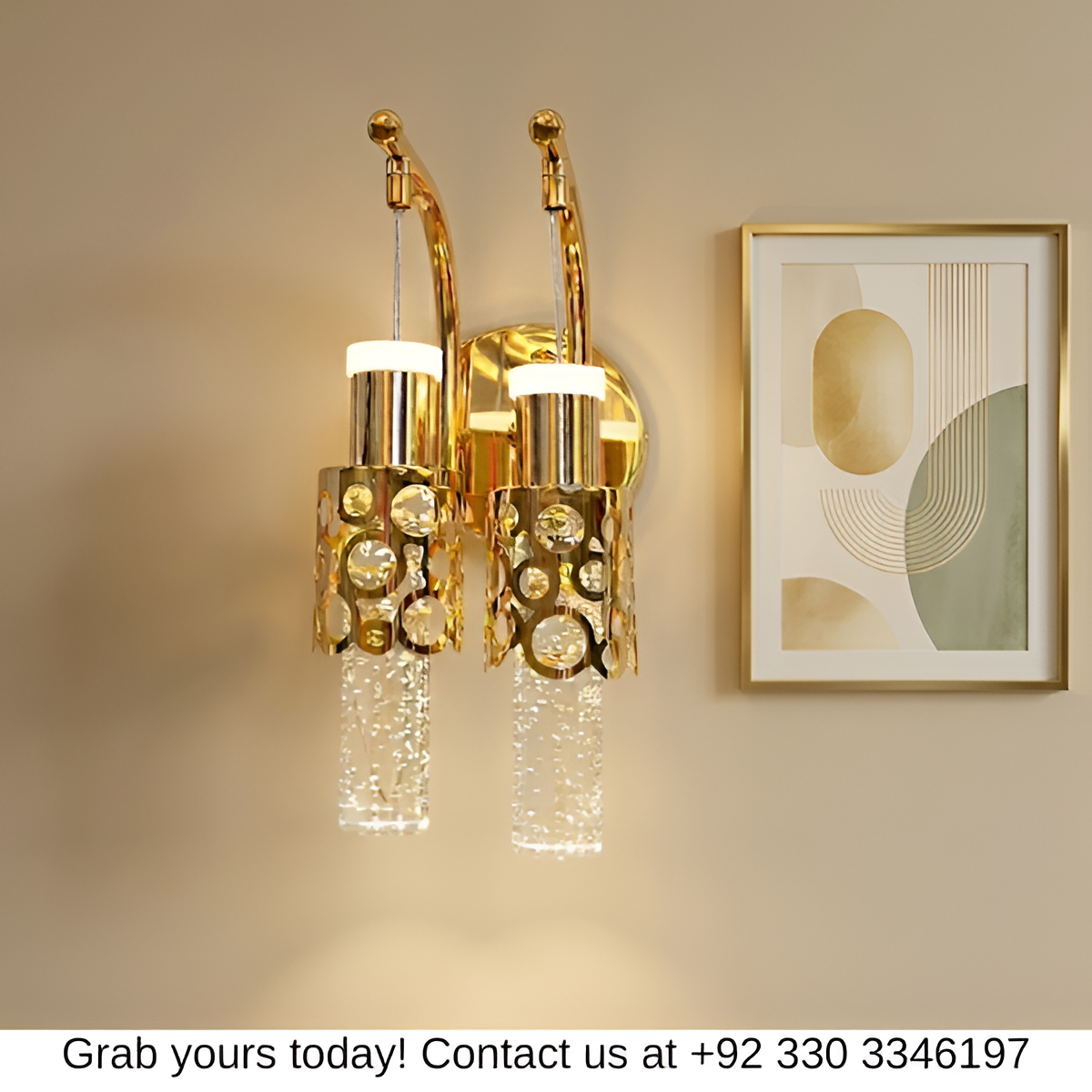 MODERN CRYSTAL WALL SCONCE