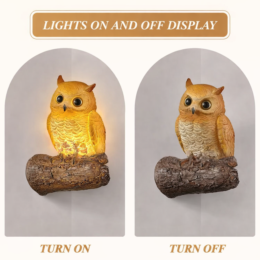 OWL WALL LIGHT  – Indoor & Outdoor Sconce