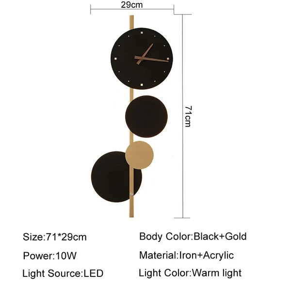 WALLCLOCK LED WALL LIGHT