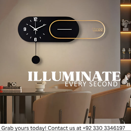 MINIMAL LED CLOCK WALL LIGHT