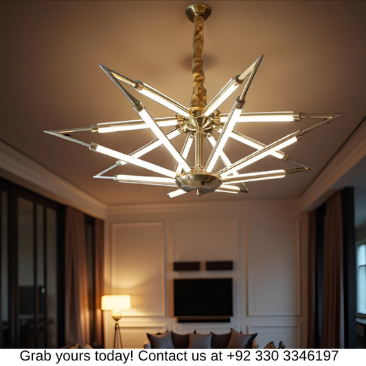 ELEGANT STAR GLOW CEILING CHANDELIER