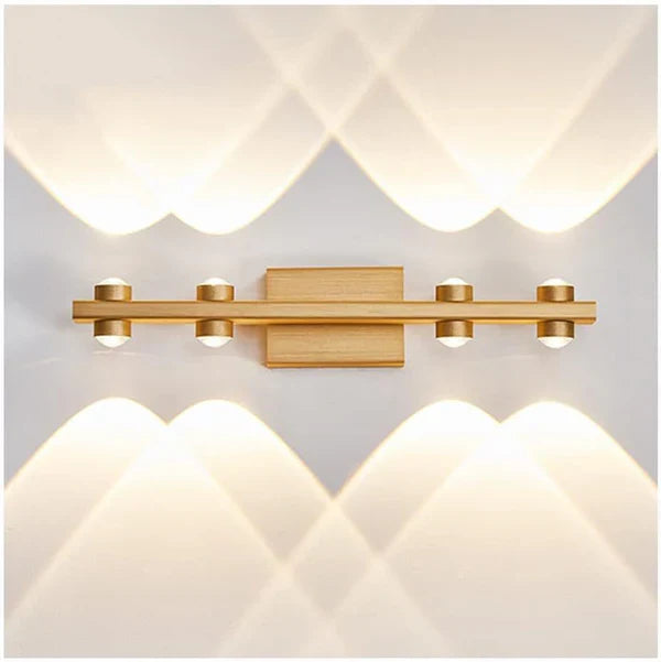 DOUBLE HEAD GOLD MIRROR LIGHT