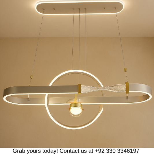 Modern Hanging Belt Ring Light – Pendant for Dining Table & Living room
