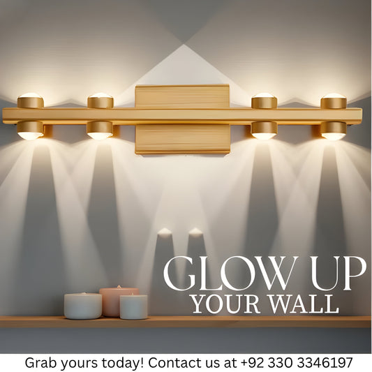 DOUBLE HEAD GOLD MIRROR LIGHT