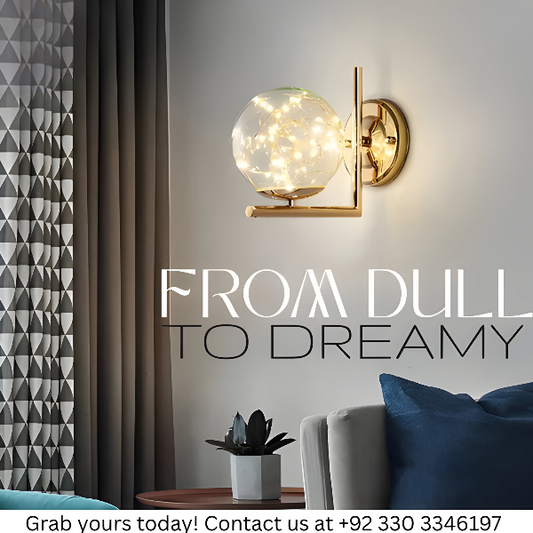 DECORATIVE LED GLASS BALL WALL LAMP