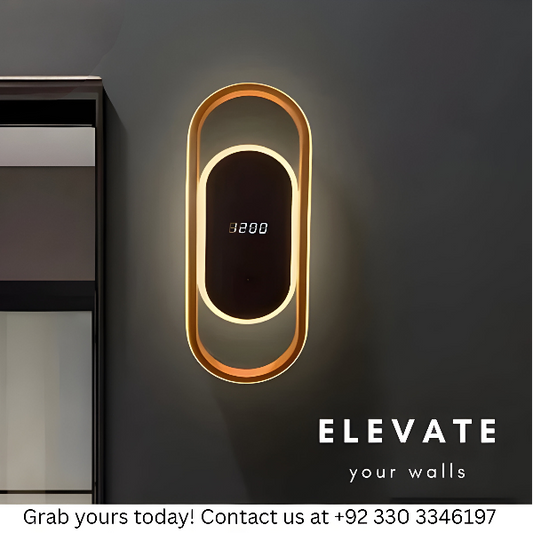 LED DIGITAL CLOCK WALL LIGHT