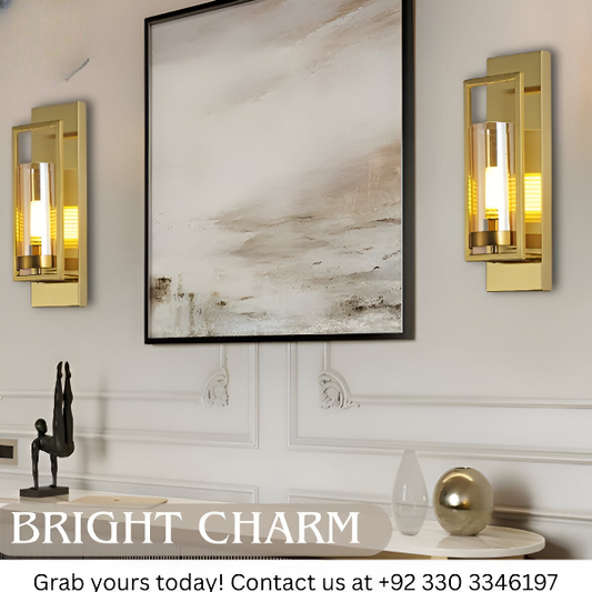 STYLISH LONG GLASS WALL LIGHT