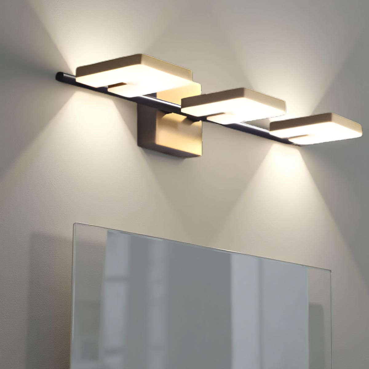 GOLDEN MODERN MIRROR LIGHT