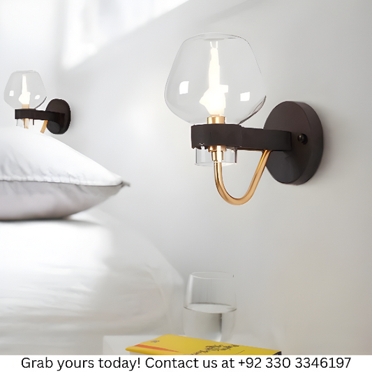 BLACK DOME WALL LAMP