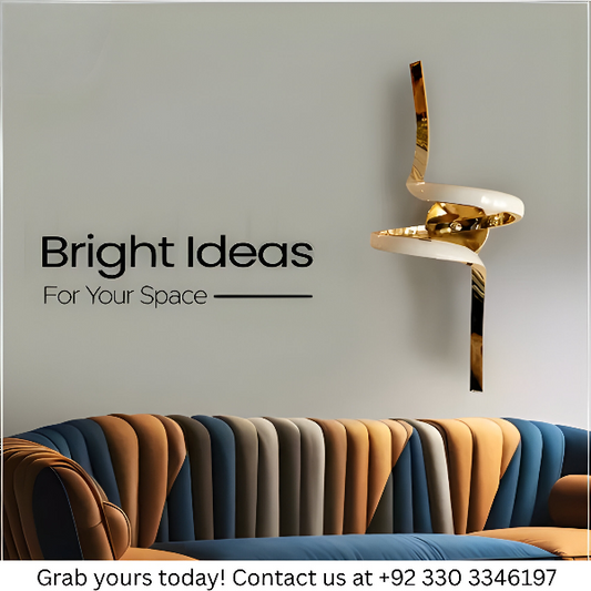 GOLD SPIRAL WALL SCONE