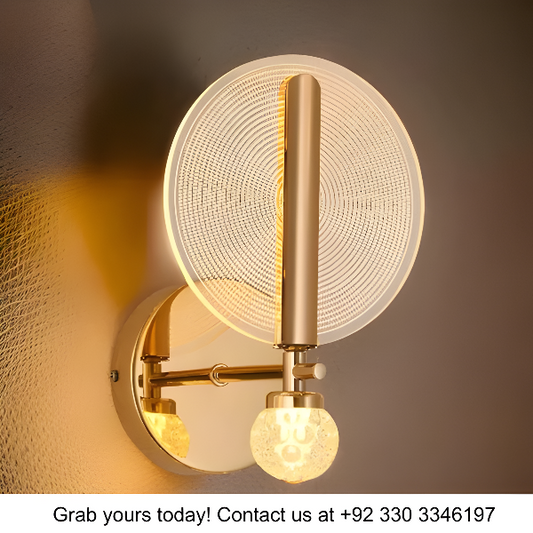 GOLDEN ORBIT LED WALL LIGHT
