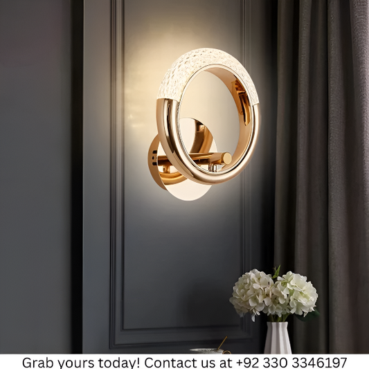 LED GOLDEN RING WALL LIGHT