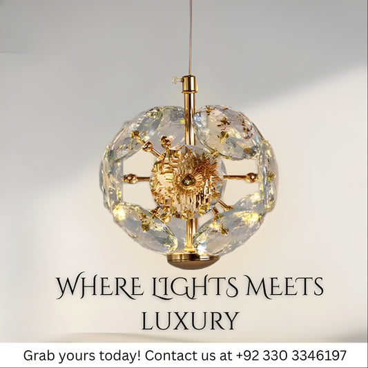 STYLISH BEDSIDE CRYSTAL LIGHT