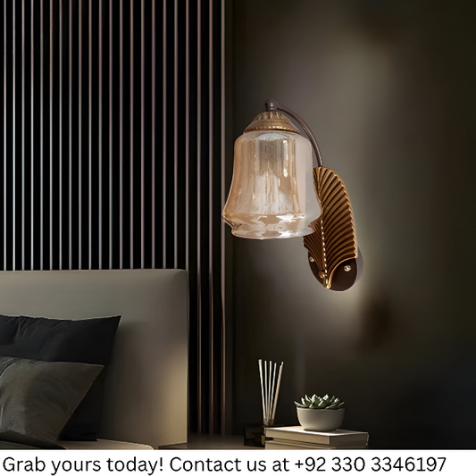 VINTAGE LEAF STYLE WALL LIGHT