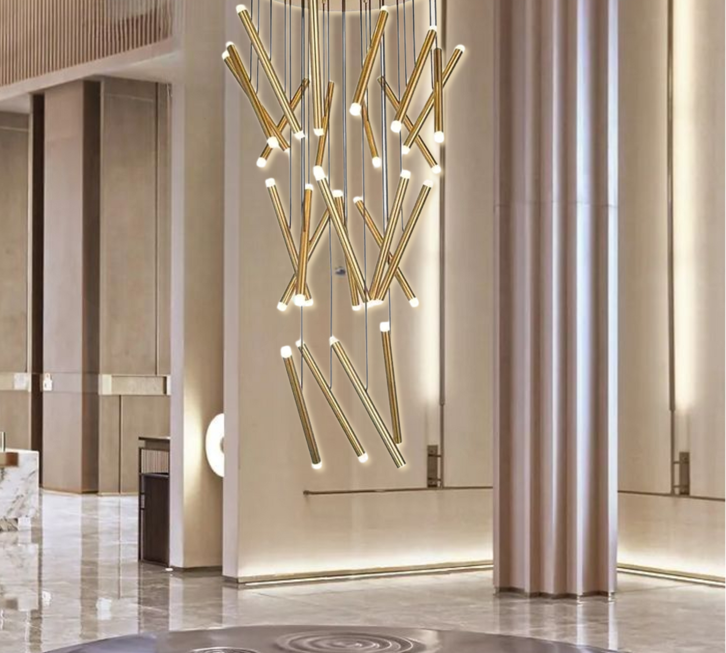 LED STAIRCASE CHANDELIER