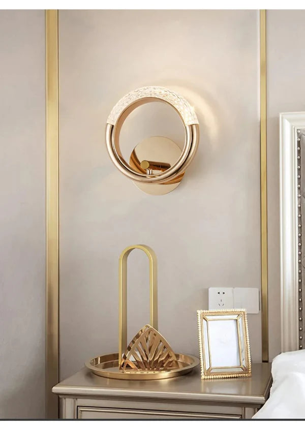 LED GOLDEN RING WALL LIGHT