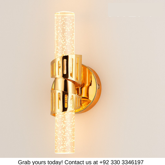LUXURY CRYSTAL DECORATIVE WALL LIGHT - Stylish Wall Light for Bedroom & Living room
