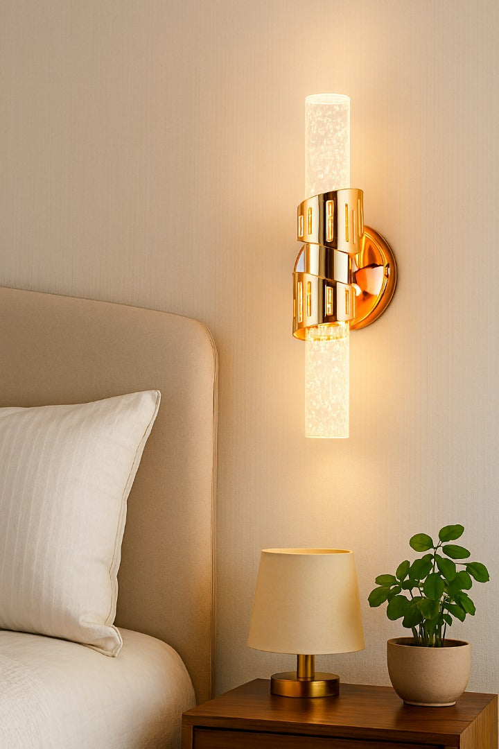 LUXURY CRYSTAL DECORATIVE WALL LIGHT - Stylish Wall Light for Bedroom & Living room